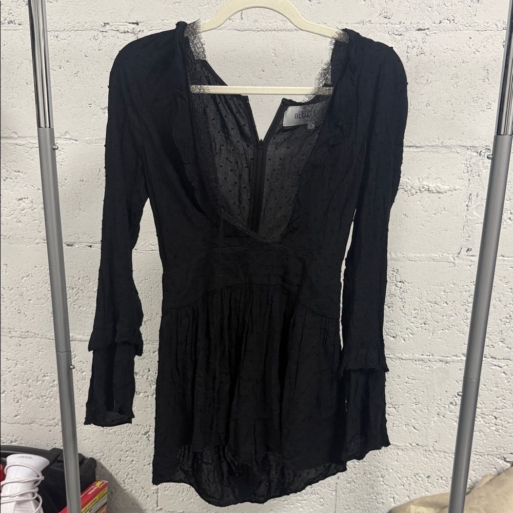 Elegant Black Women's BLUE LIFE Romper Excellent Condition Size Small - LIKE NEW